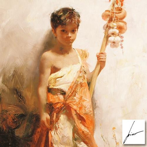 The Young Peddler Pino Daeni Giclée Print Artist Hand Signed and Numbered