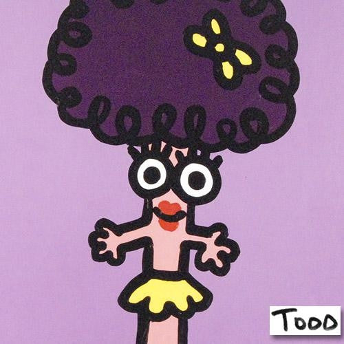 Miss Anorexic Todd Goldman Canvas Giclée Print Artist Hand Signed and Numbered