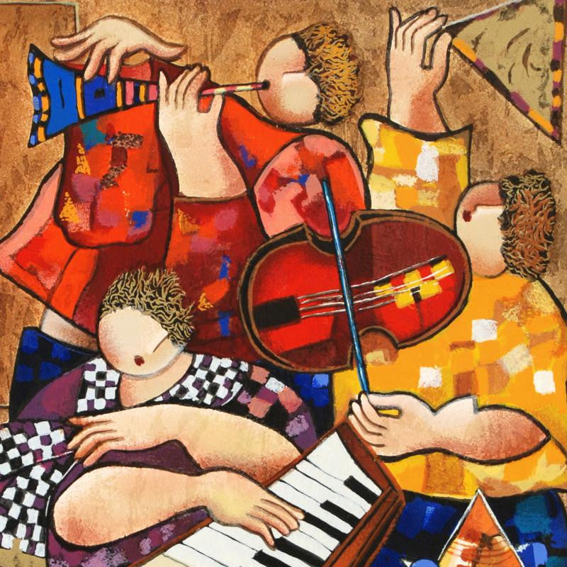 Ensemble Dorit Levi Fine Art Serigraph Print Artist Hand Signed and Numbered