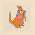 Kanga and Roo Disney Studios Winnie the Pooh Hand Tinted Color Etching Numbered