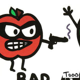 Bad Apple Todd Goldman Canvas Giclee Print Artist Hand Signed and Numbered