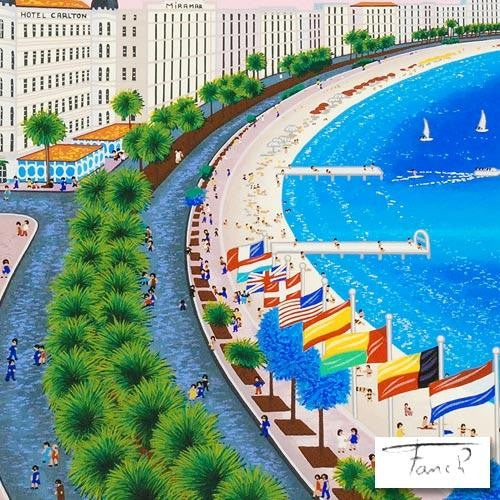 Festival de Cannes Fanch Ledan Artist Proof Serigraph Print Artist Hand Signed and AP Numbered