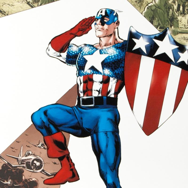 Captain America Corps 2 Marvel Comics Artist Phil Jimenez Giclée Canvas Print Numbered
