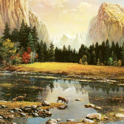 Yosemite Splendor Alexander Chen Offset Lithograph Print Artist Hand Signed and Numbered