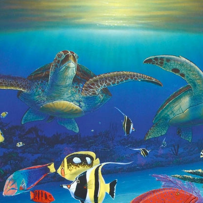 Sea Turtle Reef Wyland Lithograph Print Artist Hand Signed and Numbered