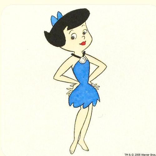 Betty Rubble Hanna Barbera Flintstones Hand Tinted Color Etching Numbered