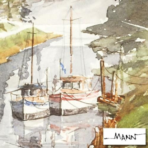 Caledonian Canal Martin Goode Original Watercolor Painting Artist Hand Signed