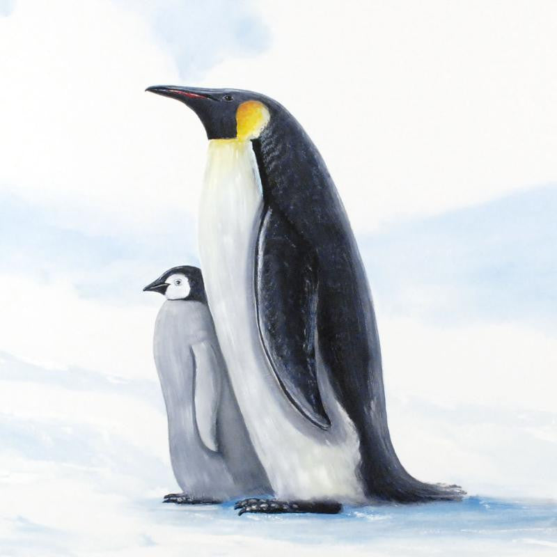 Antarctic Penguins Wyland Canvas Giclée Print Artist Hand Signed and Numbered