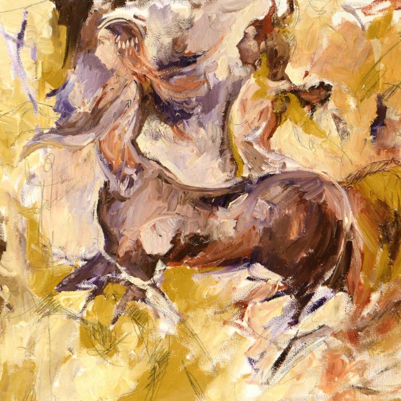 Centaurs Marta Wiley Original Oil Painting on Canvas Artist Hand Signed and Thumb Printed