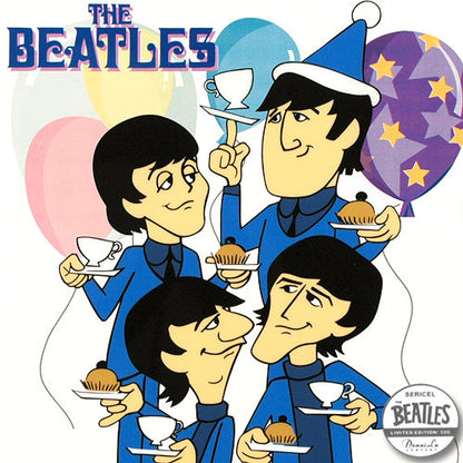 Tea and Crumpets Beatles Sericel with Full Color Lithograph Background Apple Corps Ltd Authorized by DenniLu
