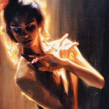 Halo Carrie Graber Canvas Giclée Print Artist Hand Signed and Numbered