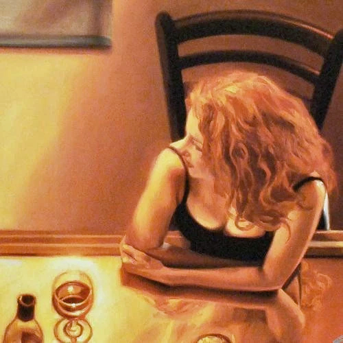 Meet Me at the Bar Carrie Graber Canvas Giclée Print Artist Hand Signed and Numbered