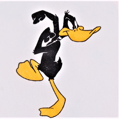 Daffy Duck Warner Bros Hand Tinted Color Etching Numbered and Numbered