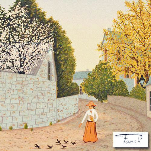 Ambiance de Printemps Fanch Ledan Lithograph Print Artist Hand Signed and Numbered