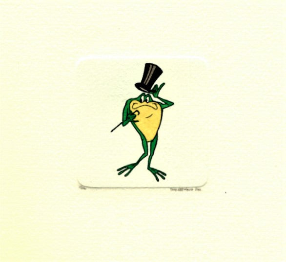 Michigan J Frog Warner Bros Looney Tunes Hand Tinted Color Etching Numbered