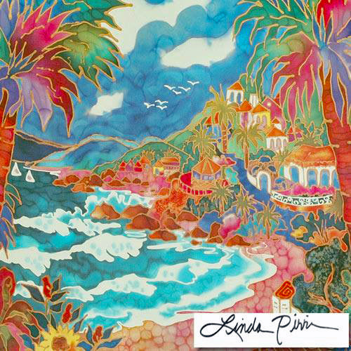 A Perfect Day in Laguna Linda Pirri Lithograph Print Artist Hand Signed and Numbered