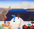 Above Santorini Fanch Ledan Canvas Giclée Print Artist Hand Signed and Numbered