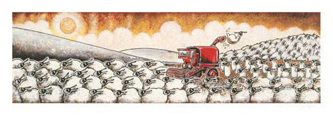 Sheep Harvest Philip Stuttard Giclée Print Artist Hand Signed and Numbered