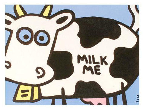 Milk Me Todd Goldman Canvas Giclée Print Artist Hand Signed and Numbered