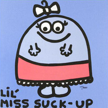 Lil Miss Suck Up Todd Goldman Canvas Giclée Print Artist Hand Signed and Numbered