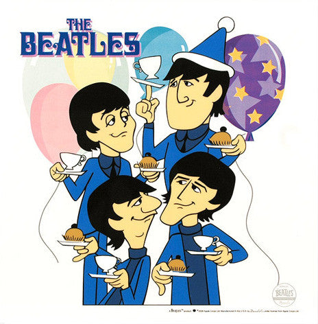 Tea and Crumpets Beatles Sericel with Full Color Lithograph Background Apple Corps Ltd Authorized by DenniLu