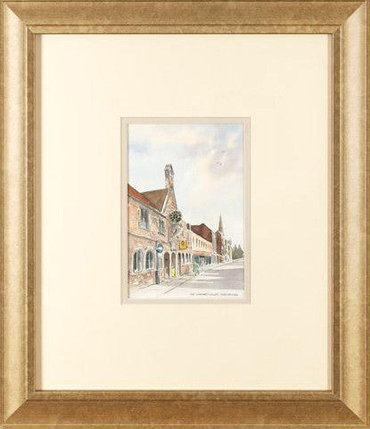 Napiers Court Dorchester Martin Goode Original Watercolor Painting Artist Hand Signed Framed