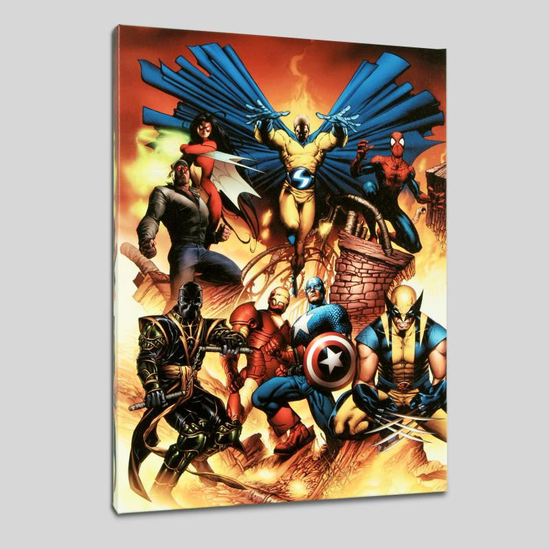 New Avengers 1 Marvel Comics Artist Joe Quesada Canvas Giclée Print Numbered