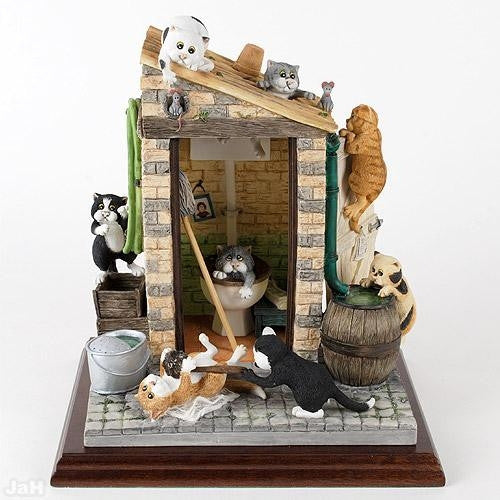 Outside Privy Linda Jane Smith Artist Proof Sculpture Artist Cast Signed and AP Numbered