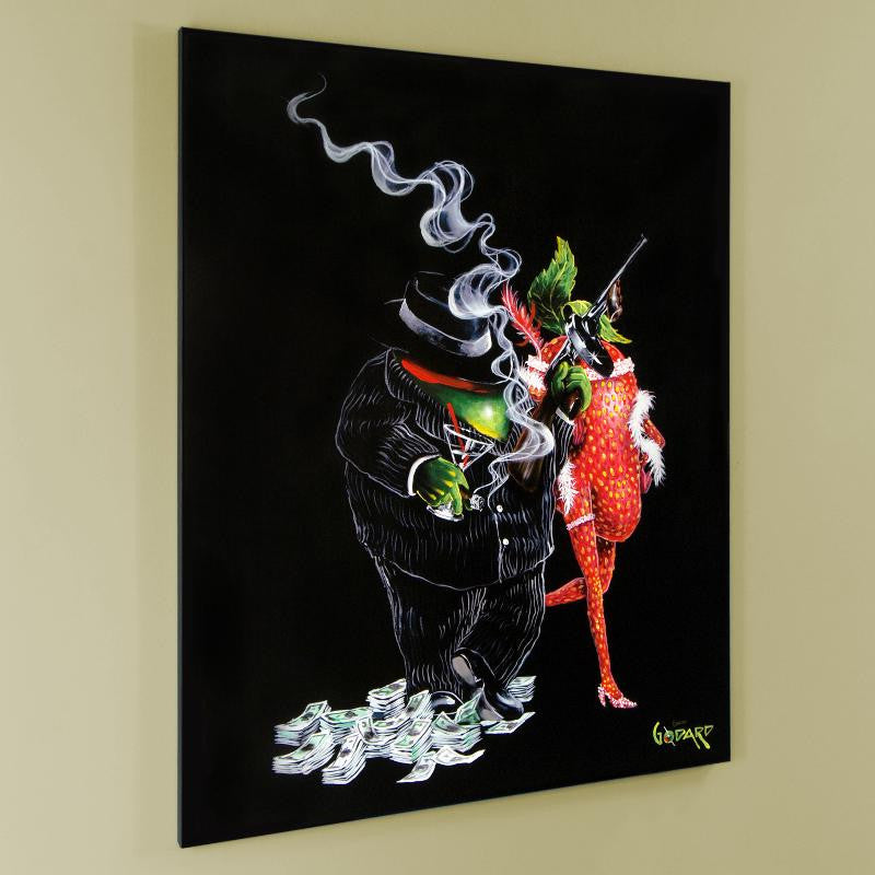 Gangster Love Michael Godard Canvas Giclée Print SN Numbered with Artist Authorized Signature