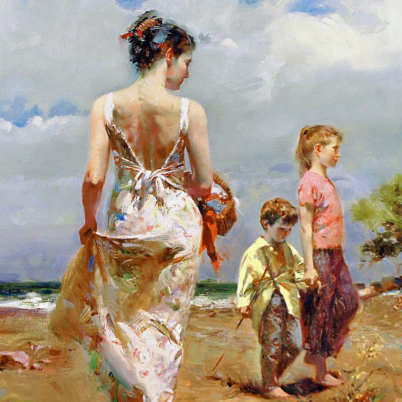 Mediterranean Breeze Pino Daeni Giclée Print Artist Hand Signed and Numbered