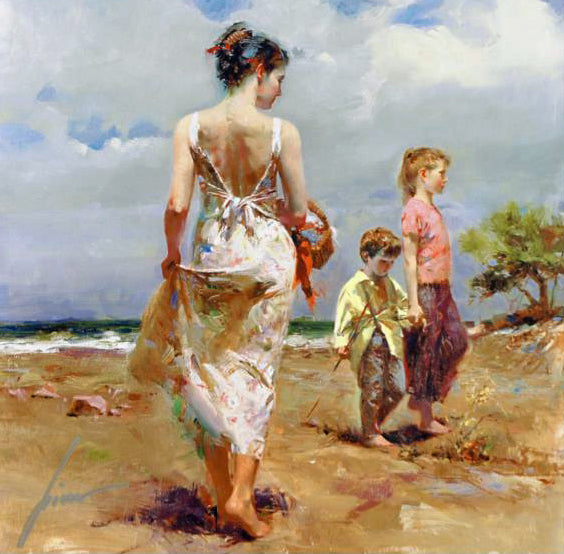 Mediterranean Breeze Pino Daeni Giclée Print Artist Hand Signed and Numbered