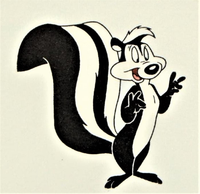 Pepe Le Pew Warner Bros Looney Tunes Hand Tinted Color Etching Numbered