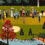 Putt for the Championship Jane Wooster Scott Serigraph Print Artist Hand Signed and Numbered