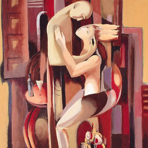 First Date Rafael Saryan Canvas Giclée Print Artist Hand Signed and Numbered