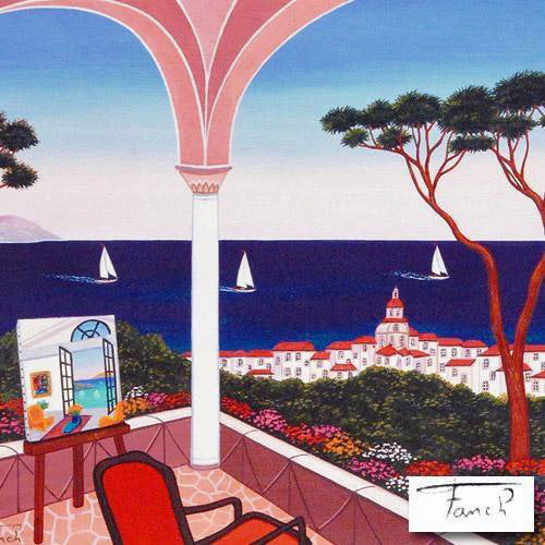 Sailing St Tropez Fanch Ledan Canvas Giclée Print Artist Hand Signed and Numbered