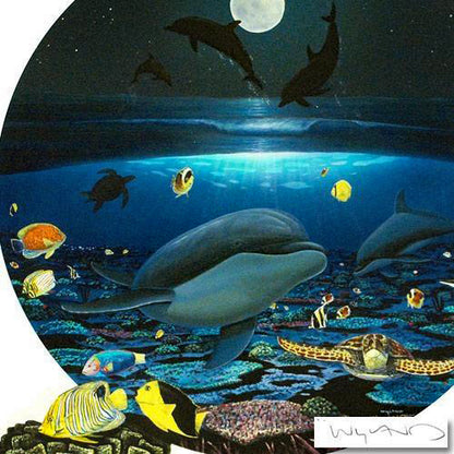 Moonlight Celebration - Limited Edition Giclée on Canvas by Wyland
